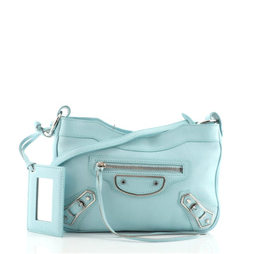 Balenciaga Hip Classic Metallic Edge Crossbody Bag Leather