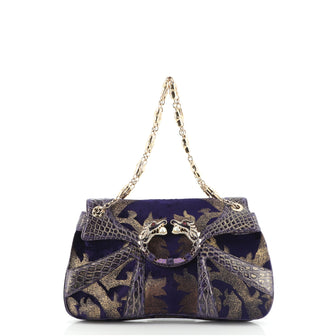 Gucci Jeweled Dragon Bag Crocodile and Velvet