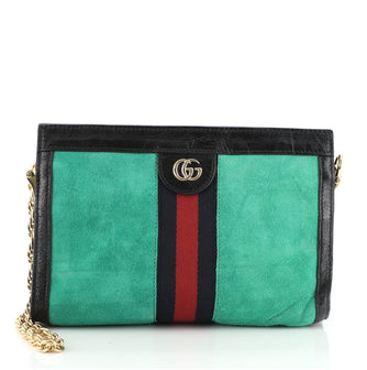 Gucci Ophidia Chain Shoulder Bag Suede Small