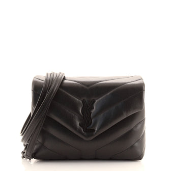 Saint Laurent LouLou Shoulder Bag Matelasse Chevron Leather Toy