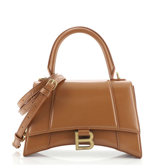 Balenciaga Hourglass Top Handle Bag Leather Small