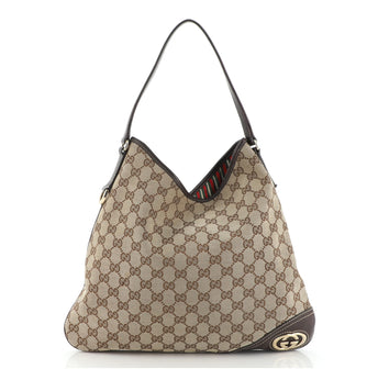 Gucci New Britt Hobo GG Canvas Medium