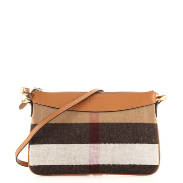 Burberry Peyton Crossbody Bag House Check Canvas