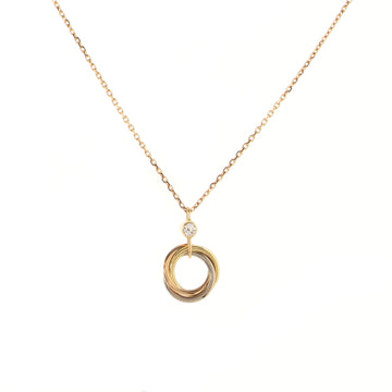 Cartier Trinity Pendant Necklace 18K Tricolor Gold with Diamond