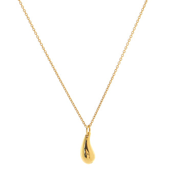 Tiffany & Co. Elsa Peretti Teardrop Necklace 18K Yellow Gold Medium