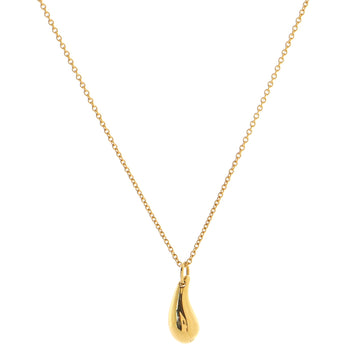 Tiffany & Co. Elsa Peretti Teardrop Necklace 18K Yellow Gold Medium