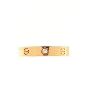 Cartier Love Band 1 Diamond Ring 18K Yellow Gold with Diamond