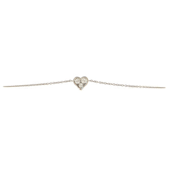 Tiffany & Co. Sentimental Heart Bracelet Platinum with Diamonds