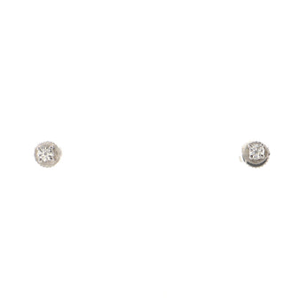 Tiffany & Co. Solitaire Earrings Platinum and Diamonds 0.22CT
