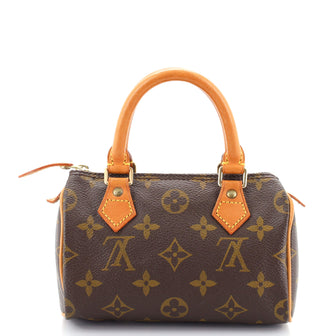 Louis Vuitton Speedy Mini HL Handbag Monogram Canvas Brown 8741664