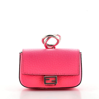 Fendi Baguette Bag Charm Leather Micro