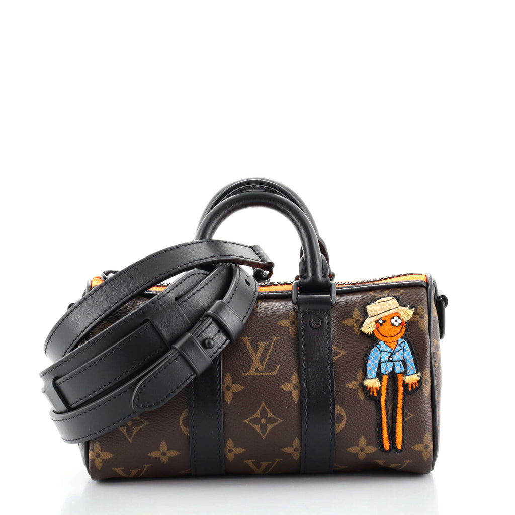 Louis Vuitton Keepall Bandouliere Bag Monogram Canvas With Lv Friends Plush  Monkey Xs