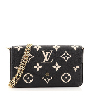 Louis Vuitton Felicie Pochette Bicolor Monogram Empreinte Giant