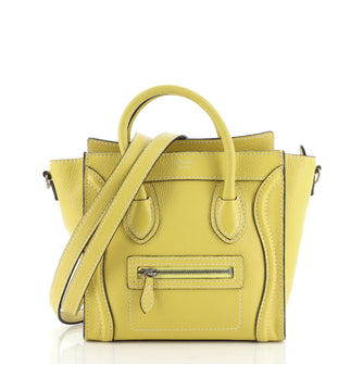 Celine Luggage Bag Grainy Leather Nano