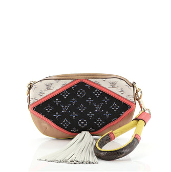 Louis Vuitton Nightbird Pochette Monogram Jacquard with Python