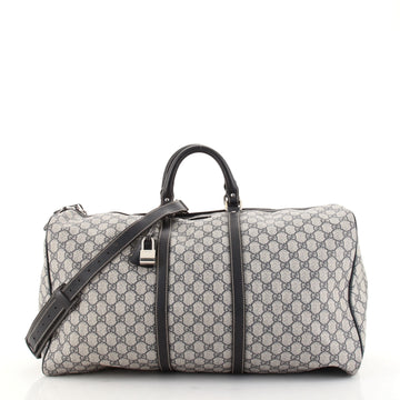 Gucci Carry On Convertible Duffle Bag GG Coated Canvas Medium