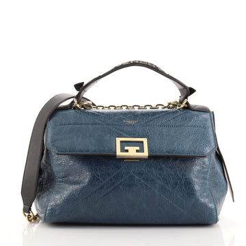 Givenchy ID Flap Bag Crinkled Glazed Leather Medium