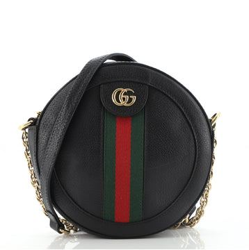Gucci Ophidia Round Shoulder Bag Leather Mini