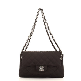 Chanel Front Pocket Flap Bag Quilted Satin Medium