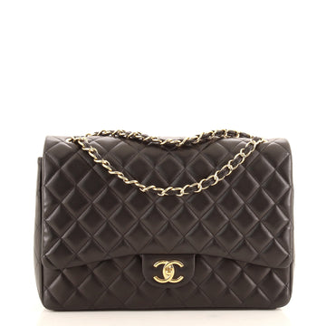 Chanel Classic Double Flap Bag Quilted Lambskin Maxi