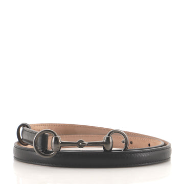 Gucci Horsebit Skinny Belt Leather Thin