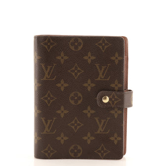 Louis Vuitton Ring Agenda Cover Monogram Canvas MM