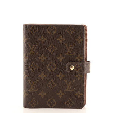 Louis Vuitton Ring Agenda Cover Monogram Canvas MM