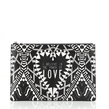 Givenchy Zipped Pouch Printed Coated Canvas Medium