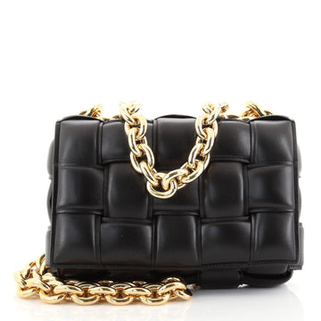 Bottega Veneta Cassette Chain Crossbody Bag Padded Maxi Intrecciato Leather