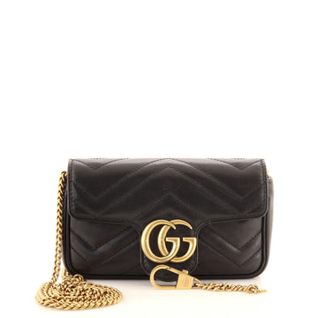 Gucci GG Marmont Flap Bag Matelasse Leather Super Mini