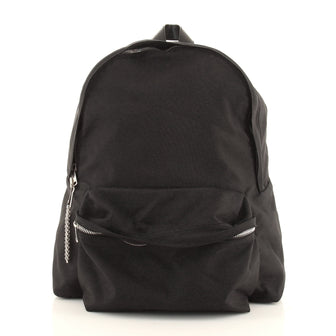 Celine Front Pocket Chain Backpack Nylon Medium