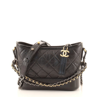 Chanel Gabrielle Hobo Quilted Aged Calfskin Small