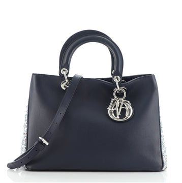 Christian Dior Diorissimo Tote Leather with Sequins Medium