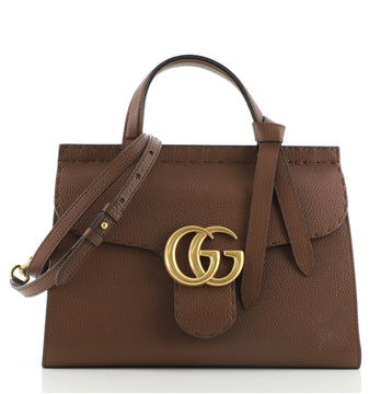 Gucci GG Marmont Top Handle Bag Leather Medium