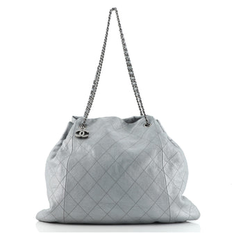 Chanel CC Bucket Bag Quilted Calfskin Large