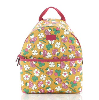 Gucci Children's Zip Backpack Printed GG Coated Canvas Small