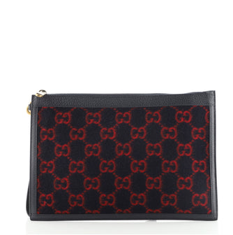 Gucci Wristlet Pouch GG Wool