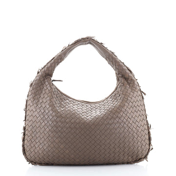 Bottega Veneta Veneta Hobo Intrecciato Nappa with Frayed Detail Medium