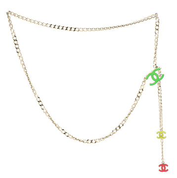Chanel Tricolor CC Chain Belt Metal and Enamel