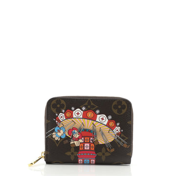 Louis Vuitton Zippy Coin Purse Limited Edition Vivienne Xmas Monogram Canvas