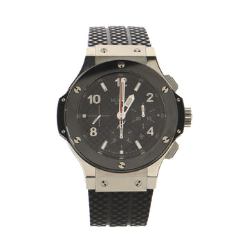 Hublot Big Bang Chronograph Automatic Watch Stainless Steel with Ceramic and Rubber 44