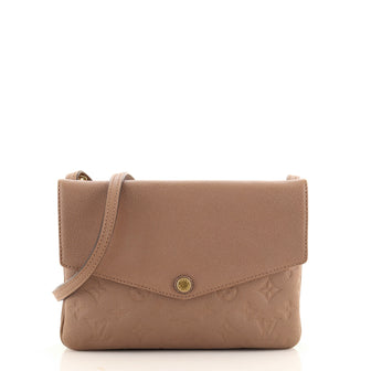 Louis Vuitton Twice Handbag Monogram Empreinte Leather