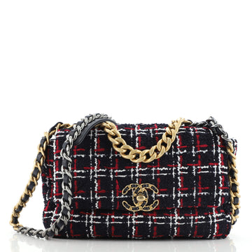 Chanel 19 Flap Bag Quilted Tweed Medium