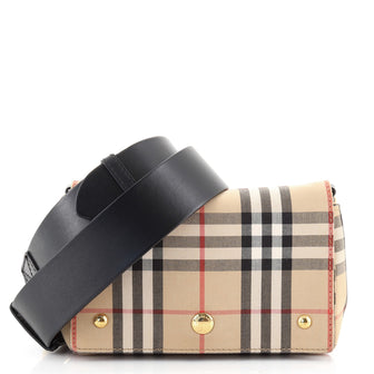 Burberry Hackberry Crossbody Bag Vintage Check Canvas