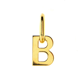 Balenciaga B Logo Huggie Earrings Metal
