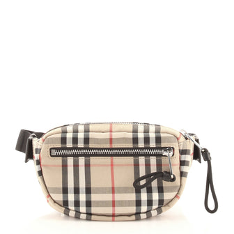 Burberry Cannon Bum Bag Vintage Check Canvas Small