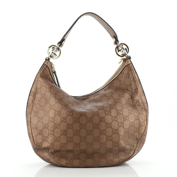 Gucci Twins Hobo Guccissima Leather Medium