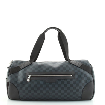 Louis Vuitton Matchpoint Polochon Duffle Bag Damier Cobalt
