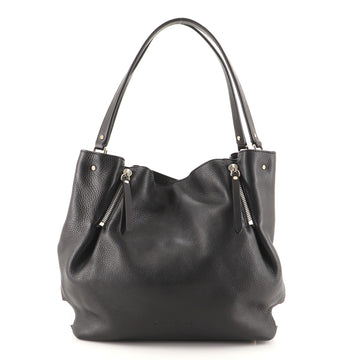 Burberry Maidstone Tote Leather and House Check Canvas Medium