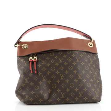 Louis Vuitton Tuileries Hobo Monogram Canvas with Leather